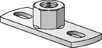 MGS 2-R medium-duty base plates Stainless steel (A4) medium-duty base plate to fasten metric threaded rods with two anchor points