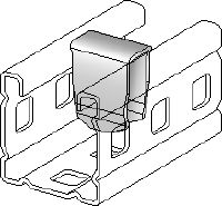 MC-PI OC-A Hot-dip galvanized (HDG) channel stiffening insert for use where threaded components/bolts are fitted through the sides of MC-3D installation channel outdoors